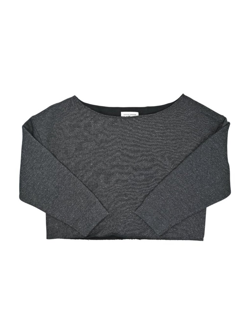 Spiritual Gangster Shimmer Celeste Sweatshirt in Black